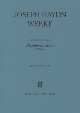 KLAVIERSONATEN BAND 2  Kritischer Bericht