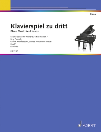Klavierspiel zu dritt Band 1 f�r Klavier 6-h�ndig