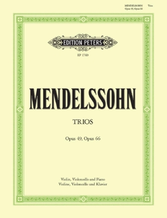 Klaviertrios d-Moll op.49 und c-Moll op.66 f�r Violine, Violoncello und Klavier