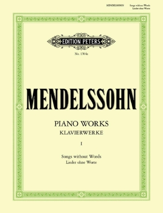 Klavierwerke Band 1 Lieder ohne Worte f�r Klavier
