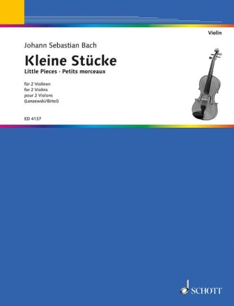 Kleine St�cke f�r 2 Violinen Spielpartitur