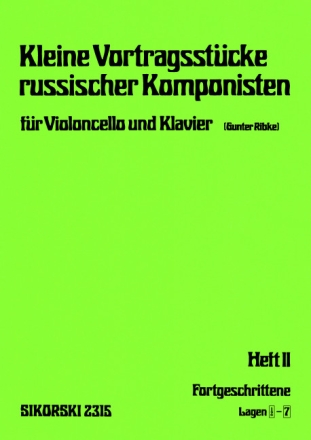 Kleine Vortragsst�cke russischer Komponisten Band 2 f�r Violoncello und Klavier