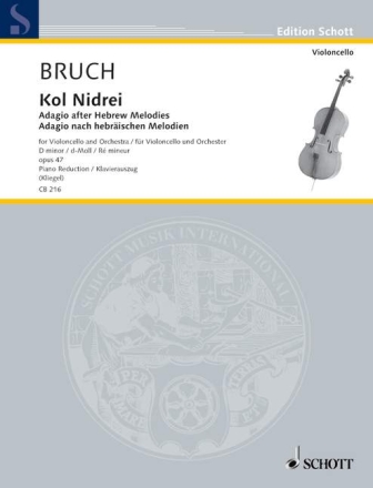 Kol Nidrei d-Moll op.47 f�r Violoncello und Orchester f�r Violoncello und Klavier