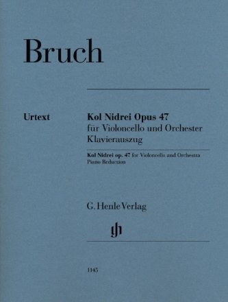 Kol Nidrei op.47 f�r Violoncello und Orchester f�r Violoncello und Klavier