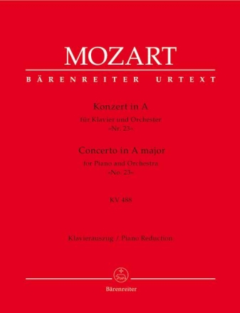 Konzert A-Dur KV488 f�r Klavier und Orchester f�r 2 Klaviere