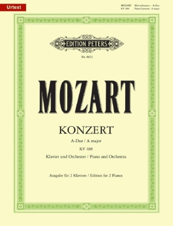 Konzert A-Dur KV488 f�r Klavier und Orchester f�r 2 Klaviere