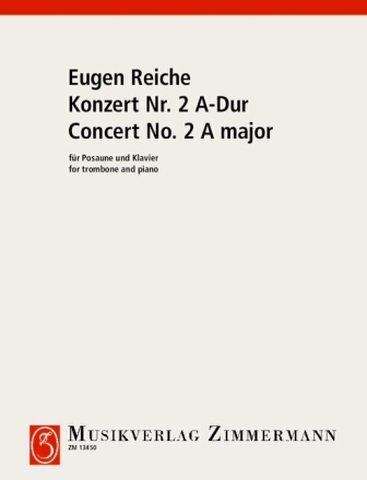 Konzert A-Dur Nr.2 f�r Posaune und Orchester f�r Posaune und Klavier
