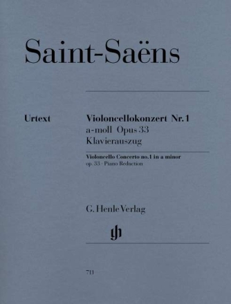 Konzert a-Moll Nr.1 op.33 f�r Violoncello und Orchester f�r Violoncello und Klavier