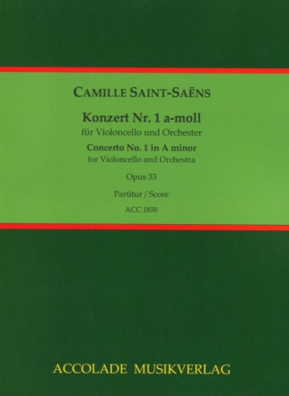 Konzert a-Moll Nr.1 op.33 f�r Violoncello und Orchester Partitur