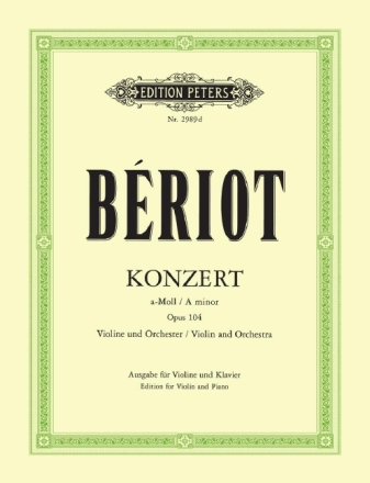 Konzert a-Moll Nr.9 op.104 f�r Violine und Orchester f�r Violine und Klavier