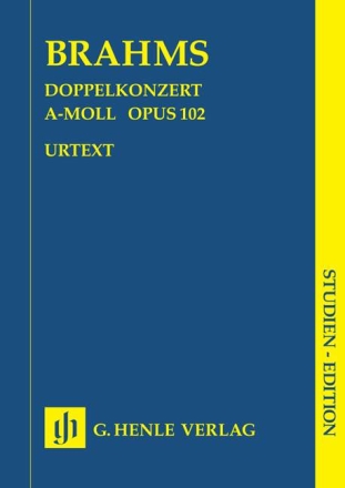 Konzert a-Moll op.102 f�r Violine, Violoncello und Orchester Studienpartitur