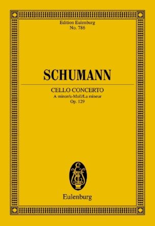 Konzert a-Moll op.129 f�r Violoncello und Orchester Studienpartitur