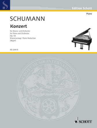 Konzert a-Moll op. 54 f�r Klavier und Orchester Klavierauszug - f�r 2 Klaviere