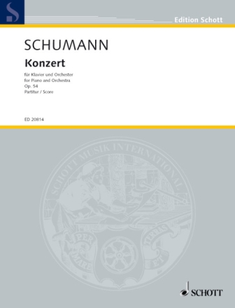 Konzert a-Moll op.54 f�r Klavier und Orchester Studienpartitur