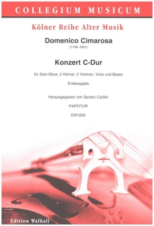 Konzert C-Dur f�r Solo-Oboe, 2 H�rner, 2 Violinen, Viola und Basso Partitur