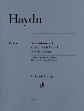 Konzert C-Dur Hob.VIIa:1 f�r Violine und Orchester Klavierauszug mit Solostimme