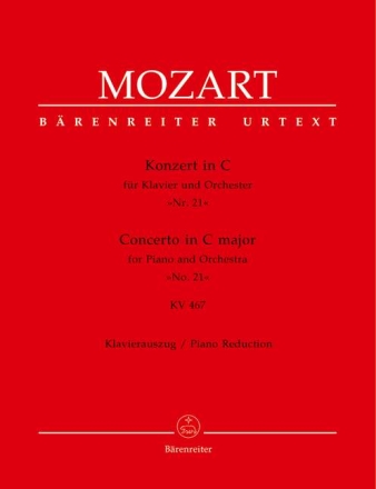 Konzert C-Dur KV467 f�r Klavier und Orchester f�r 2 Klaviere