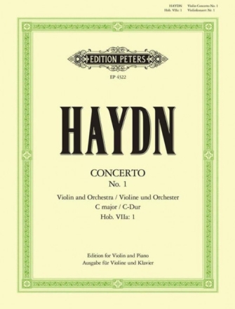 Konzert C-Dur Nr.1 Hob.VIIa:1 f�r Violine und Orchester f�r Violine und Klavier Klavierauszug