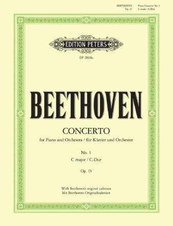 Konzert C-Dur Nr.1 op.15 f�r Klavier und Orchester f�r f�r 2 Klaviere