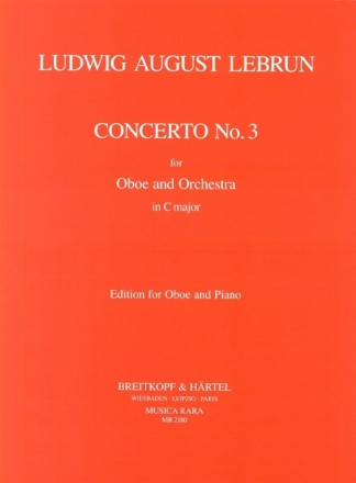 Konzert C-Dur Nr.3 f�r Oboe und Orchester f�r Oboe und Klavier