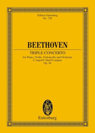 Konzert C-Dur op.56 f�r Violine, Violoncello, Klavier und Orchester Studienpartitur