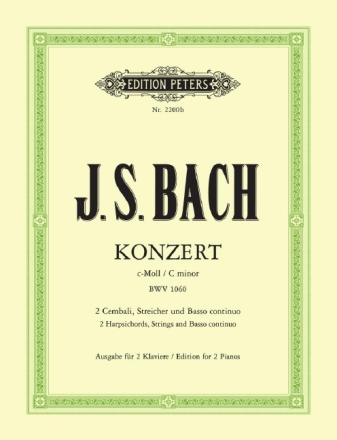 Konzert c-Moll BWV1060 f�r 2 Klaviere und Orchester f�r 2 Klaviere