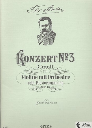 Konzert c-Moll op.14 Nr.3 f�r Violine und Orchester Klavierauszug