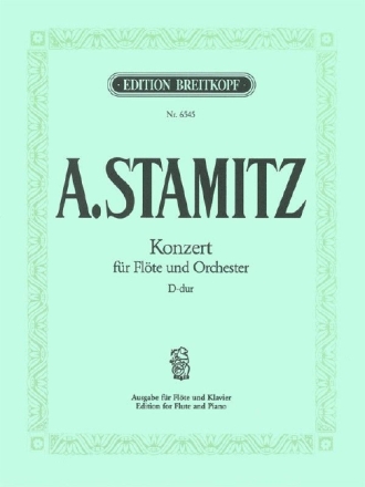 Konzert D-Dur f�r Fl�te und Orchester f�r Fl�te und Klavier