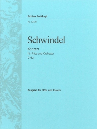 Konzert D-Dur f�r Fl�te und Orchester f�r Fl�te und Klavier