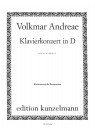 Konzert D-Dur f�r Klavier und Orchester f�r 2 Klaviere Partitur