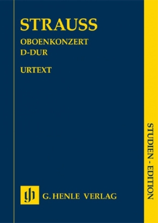 Konzert D-Dur f�r Oboe und Orchester Studienpartitur