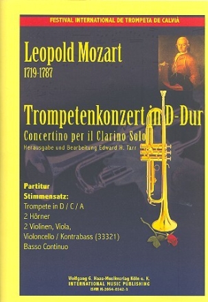 Konzert D-Dur f�r Trompete und Orchester, Partitur und Stimmen