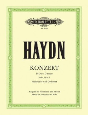 Konzert D-Dur Hob.VIIb:2 f�r Violoncello und Orchester f�r Violoncello und Klavier