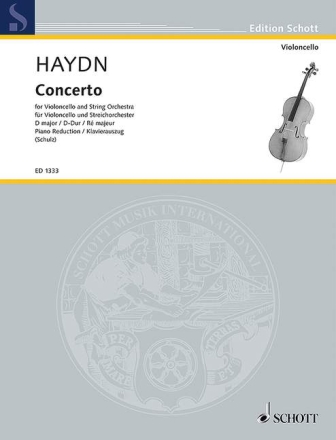 Konzert D-Dur Hob.VIIb:4 f�r Violoncello und Streicher f�r Violoncello und Klavier (= Direktion)