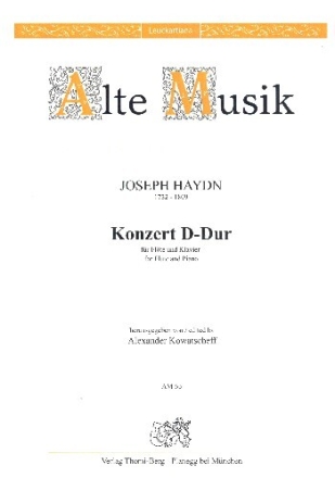Konzert D-Dur Hob.VIIf:D1 f�r Fl�te und Streicher f�r Fl�te und Klavier