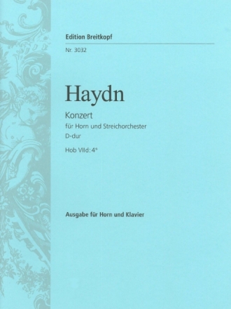 Konzert D-Dur Nr.2 Hob.VIId:4 f�r Horn und Orchester f�r Horn und Klavier