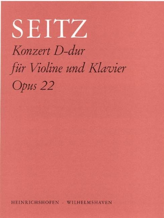 Konzert D-Dur Nr.2 op.22 f�r Violine und Klavier