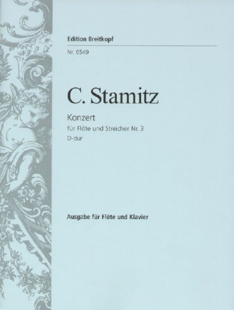 Konzert D-Dur Nr.3 f�r Fl�te und Orchester f�r Fl�te und Klavier