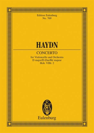 Konzert D-Dur op.101 f�r Violoncello und Orchester Studienpartitur