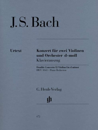 Konzert d-Moll BWV1043 f�r 2 Violinen und Orchester f�r 2 Violinen und Klavier