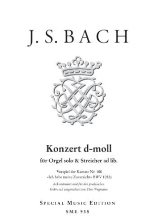Konzert d-Moll f�r Orgel solo und Streicher ad libitum Orgelstimme