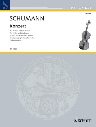 Konzert d-Moll f�r Violine und Orchester Klavierauszug mit Solostimme