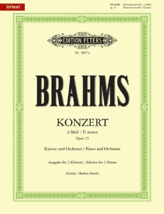 Konzert d-Moll Nr.1 op.15 f�r Klavier und Orchester Ausgabe f�r 2 Klaviere (eine Spielpartitur)
