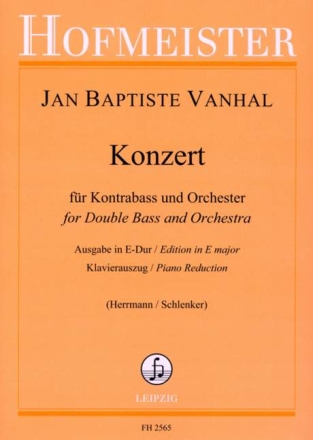 Konzert E-Dur f�r Kontraba� und Orchester f�r Kontraba� und Klavier