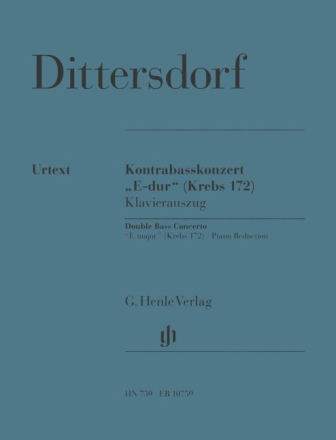 Konzert E-Dur f�r Kontraba� und Orchester f�r Kontraba� und Klavier