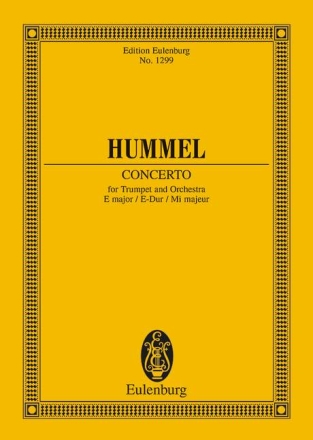 Konzert E-Dur f�r Trompete und Orchester Studienpartitur