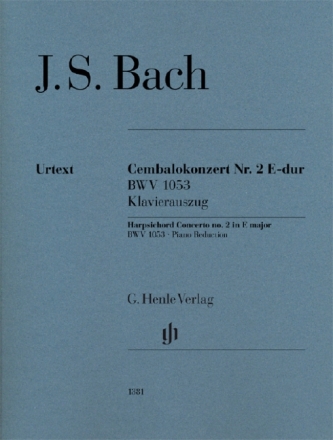 Konzert E-Dur Nr.2 BWV1053 f�r Cembalo und Streichorchester f�r 2 Klaviere zu 4 H�nden Klavierauszug