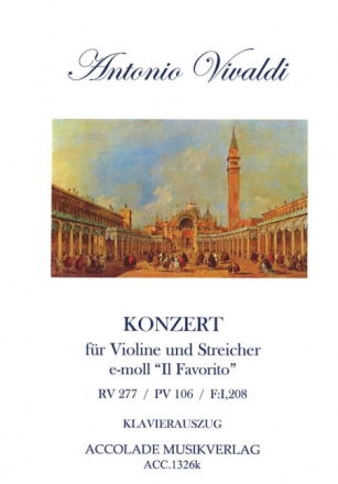 Konzert e-Moll RV277 op.11,2 f�r Violine und Streicher f�r Violine und Klavier