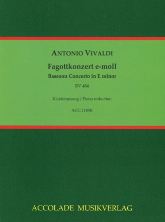 Konzert e-Moll RV484 f�r Fagott, Streicher und Cembalo f�r Fagott und Klavier