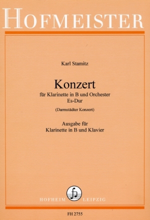 Konzert Es-Dur f�r Klarinette und Orchester f�r Klarinette und Klavier